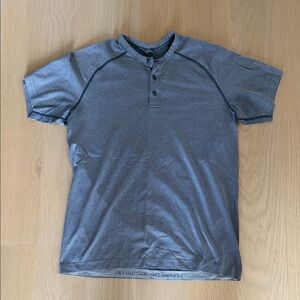 Lululemon Blue Striped Henley